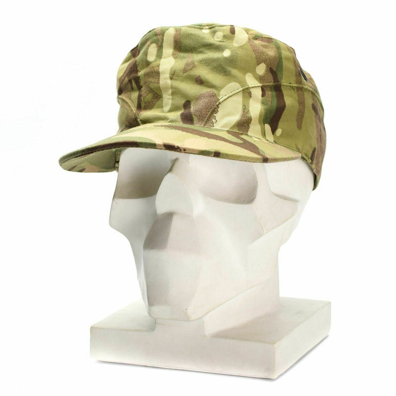 Véritable casquette militaire à cache-oreilles de l'armée britannique MTP camouflage multicam