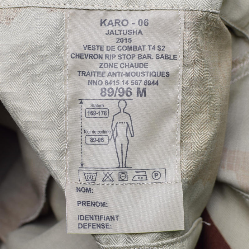 Véritable parka de l'armée française Feline T4 S2 veste de combat Desert camo militaire NEUF