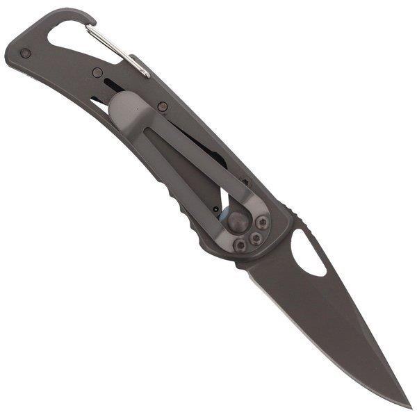 Couteau pliant Fox Knives avec revêtement en titane noir et manche en aluminium en acier 440