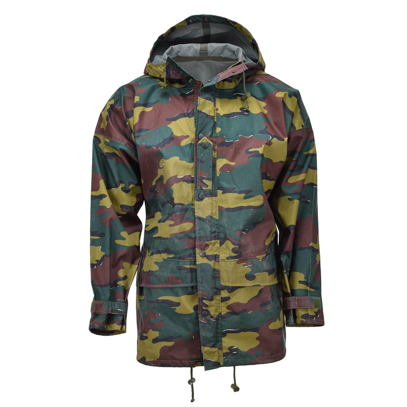 Veste imperméable militaire belge originale, camouflage puzzle, imperméable Seyntex