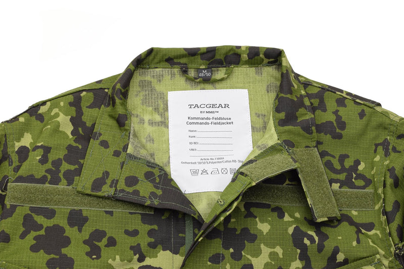 Veste de terrain de style militaire danois de marque TACGEAR, chemises de camouflage commando M84