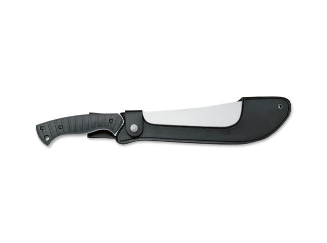 Fox Knives Italy Macho 683 machette bushcrafting couteau d'extérieur à lame fixe en acier inoxydable noir