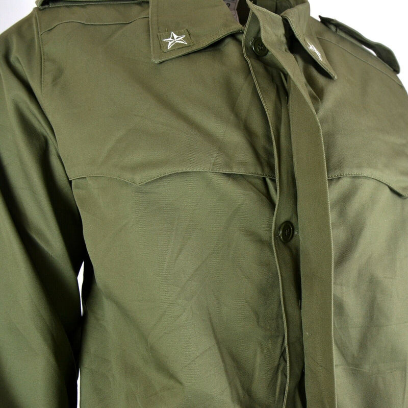 Veste militaire parka vert olive originale de l'armée italienne Manteau de surplus BDU