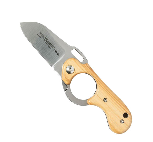 Couteau pliant Fox Knives Brand Italy Elite en acier inoxydable avec manche en bois d'olivier