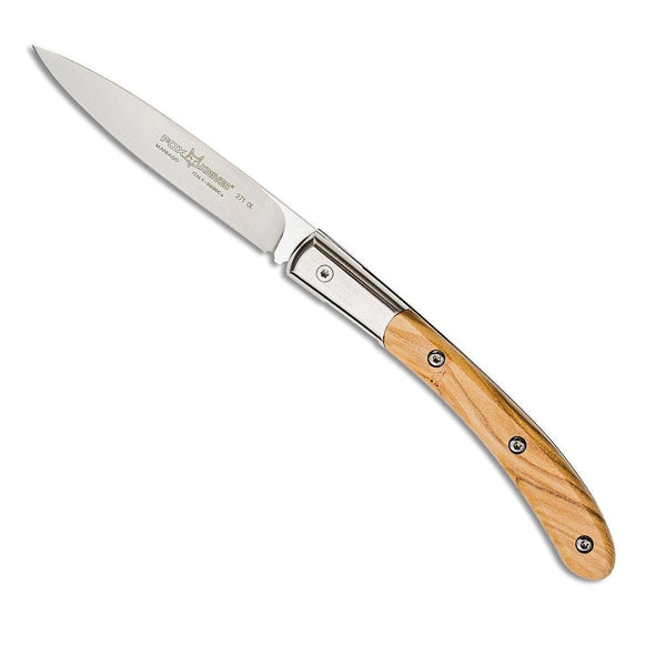 Couteau pliant Fox Knives Brand Italy Elite en acier inoxydable N690CO Bois d'olivier