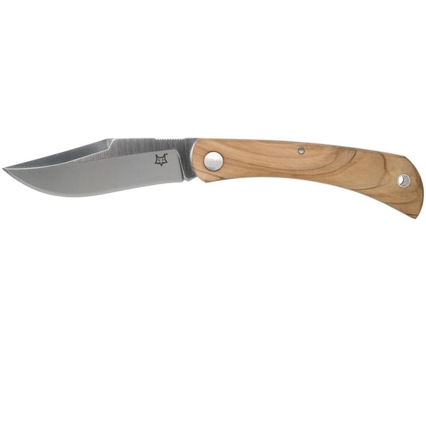 Couteau pliant FoxKnives Brand Italy LIBAR en acier inoxydable M390 avec manche en bois d'olivier