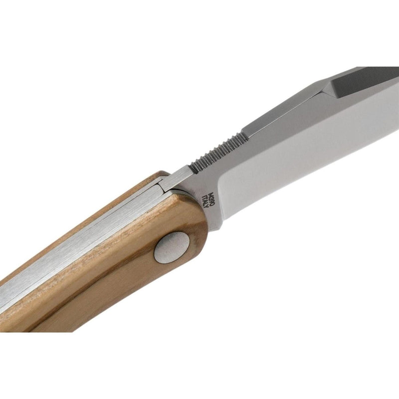 Couteau pliant FoxKnives Brand Italy LIBAR en acier inoxydable M390 avec manche en bois d'olivier