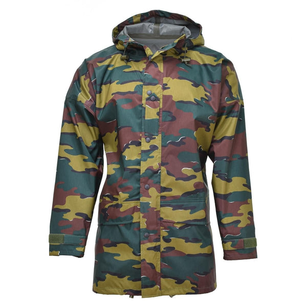 VESTE IMPERMÉABLE GORETEX SEYNTEX AUTHENTIQUE DE L'ARMÉE BELGE PARKA À CAPUCHE JIGSAW NEUF