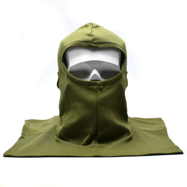 Véritable cagoule militaire britannique, masque facial tactique, couvre-chef, olive