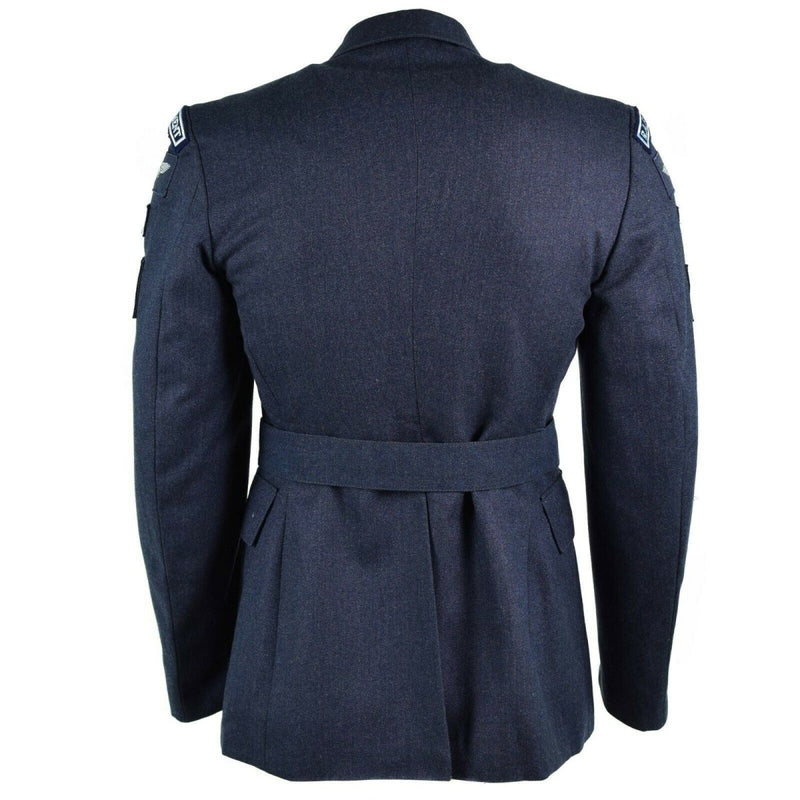 Véritable veste militaire britannique de cérémonie Air Force RAF bleu militaire NEUF