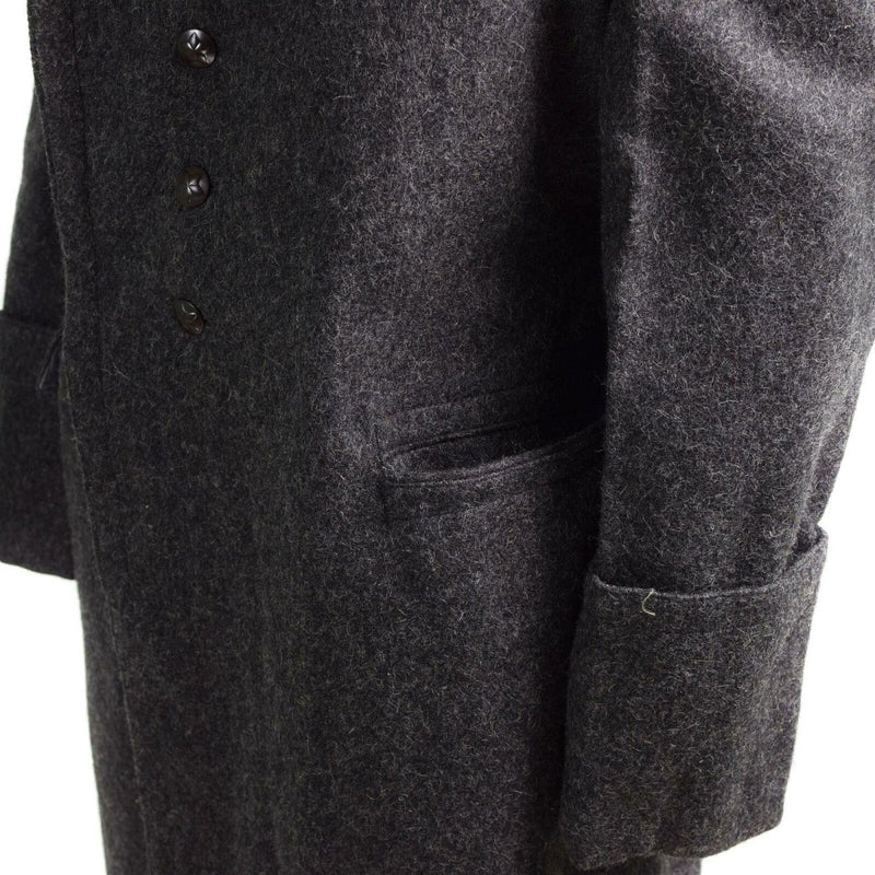 Véritable trench-coat bulgare militaire en laine pour homme, manteau d'hiver épais