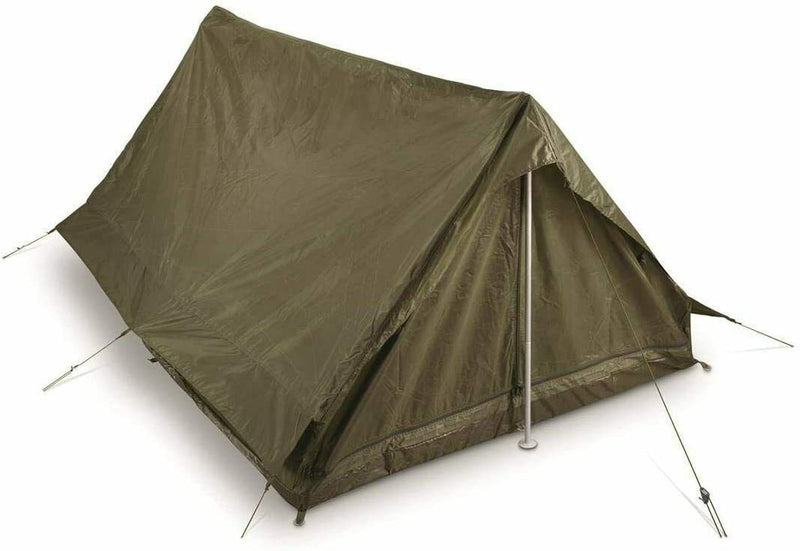 Authentique tente 2 personnes F1/F2 de l'armée française Olive Beige Surplus militaire français NEUF