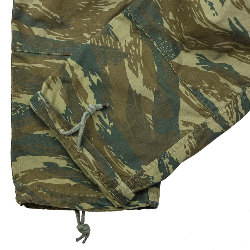 Pantalon BDU authentique de l'armée grecque, camouflage lézard ripstop, pantalon excédentaire militaire grec