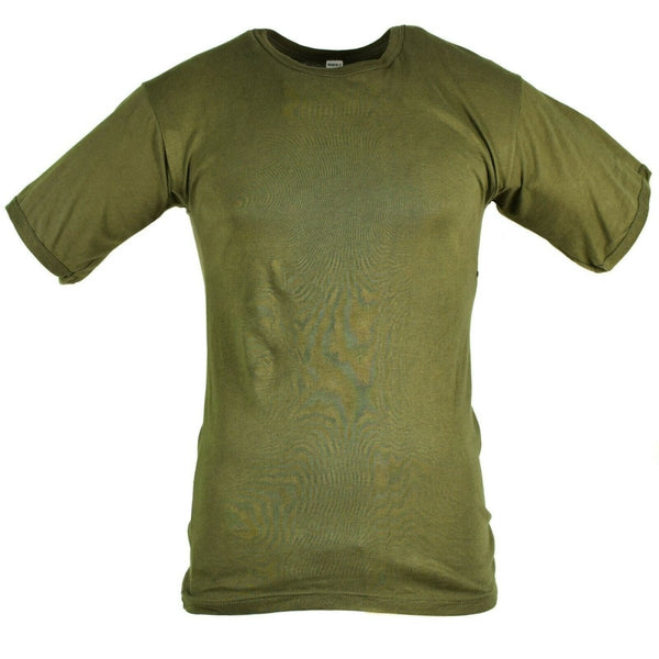 T-shirt authentique de l'armée italienne à manches courtes, léger et respirant, couleur olive