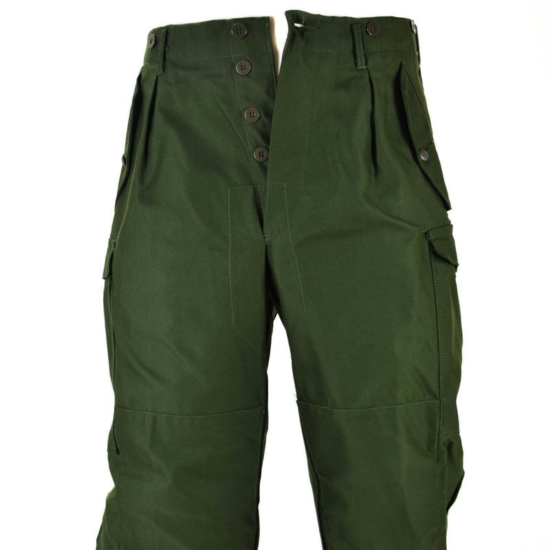 Pantalon de combat M59 de l'armée suédoise authentique, vert militaire