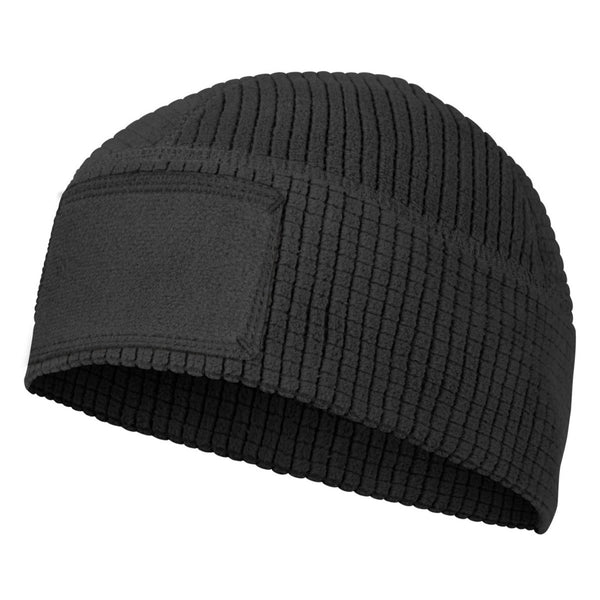 Bonnet Helikon-Tex Range Beanie Cap Grid Fleece Chapeau d'hiver tactique Équipement chaud Noir