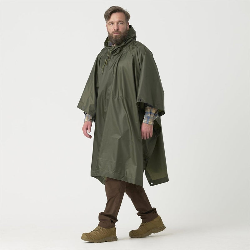 Poncho de pluie tactique léger et imperméable Helikon-Tex modèle US Army