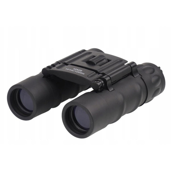 MIL-TEC Gen II Collapsible Binoculars 10x25 Diopter Fine Tuning Pouch Black
