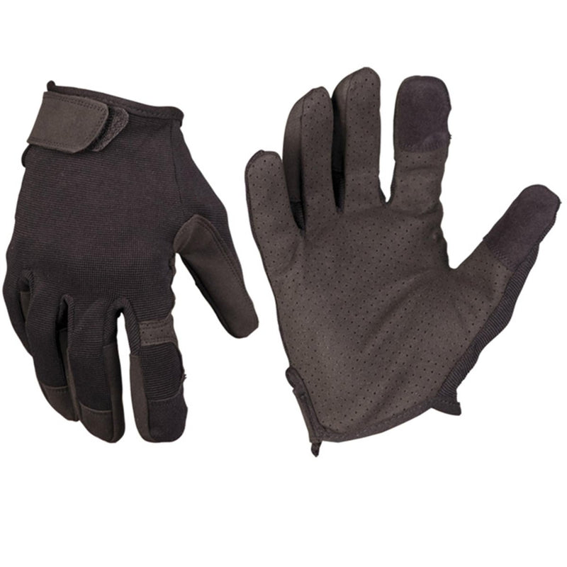 Gants de travail tactiques MIL-TEC avec trous de ventilation pour écran tactile, taille M, noir