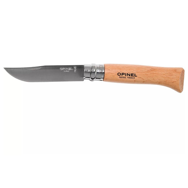 Opinel n ° 08 Classic pling poche couteau plié couteau synthétique en cuir en cuir verrouillage de l'anneau