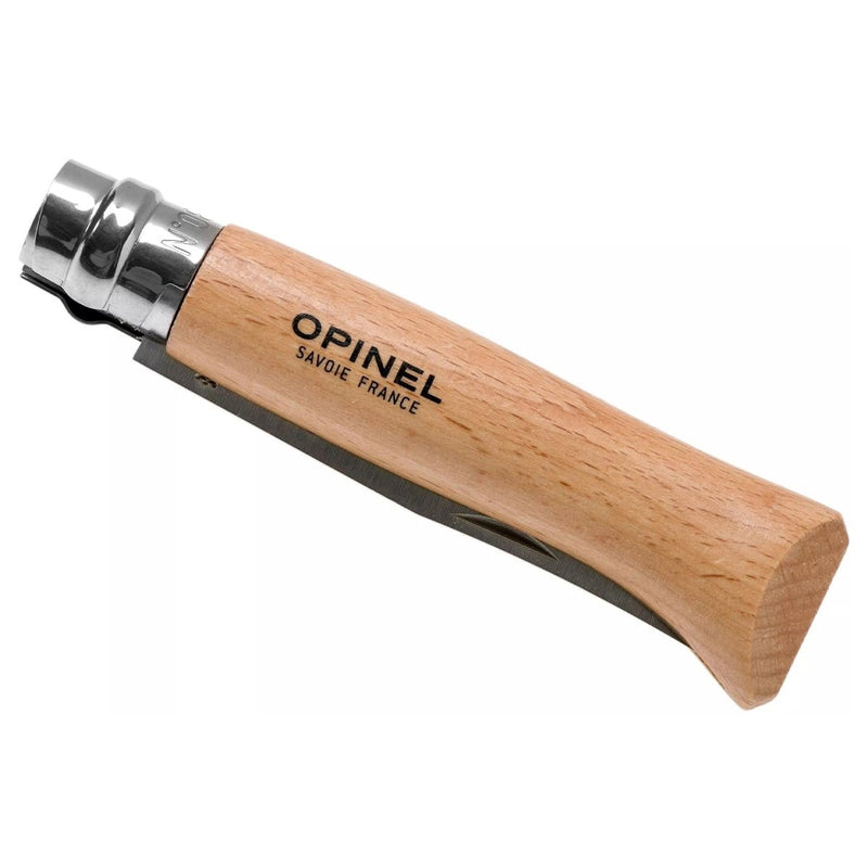 Opinel n ° 08 Classic pling poche couteau plié couteau synthétique en cuir en cuir verrouillage de l'anneau