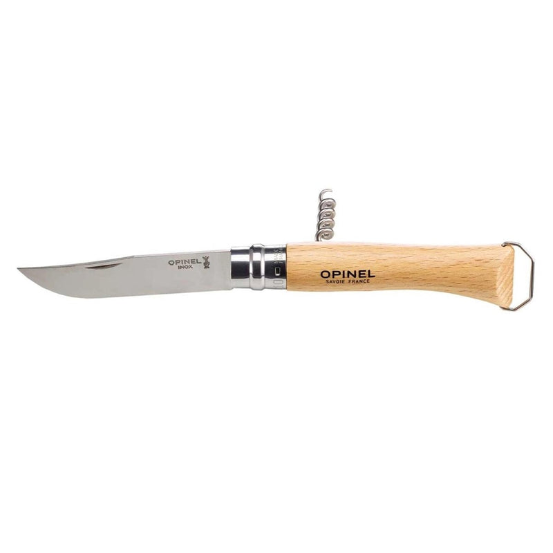 Couteau de poche tire-bouchon Opinel N°10 Décapsuleur Lame inox