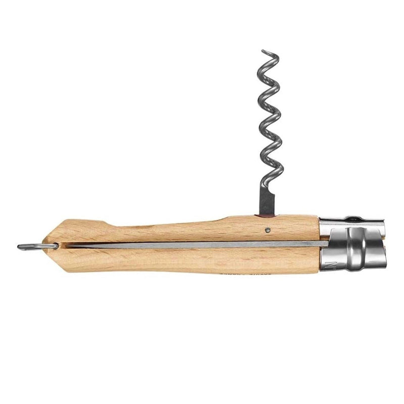 Couteau de poche tire-bouchon Opinel N°10 Décapsuleur Lame inox