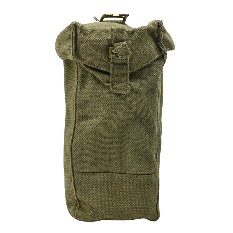 Sac porte-chargeur de taille moyenne en toile durable de l'armée belge d'origine, couleur olive