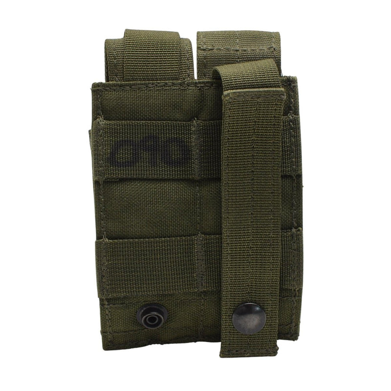 Pochette de chargeur double pistolet d'origine de l'armée britannique sac de chargeur militaire de campagne Olive