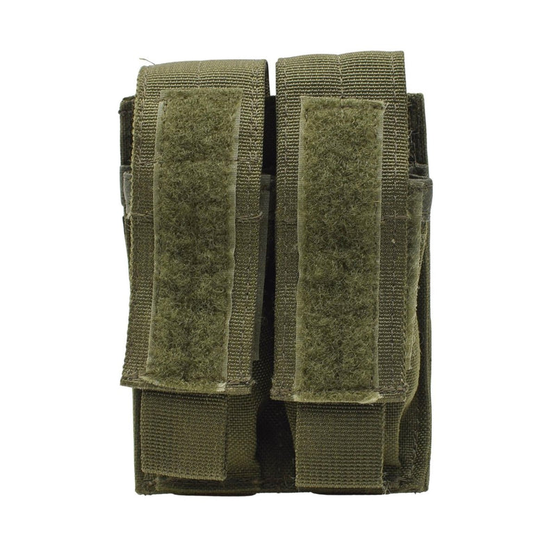 Pochette de chargeur double pistolet d'origine de l'armée britannique sac de chargeur militaire de campagne Olive