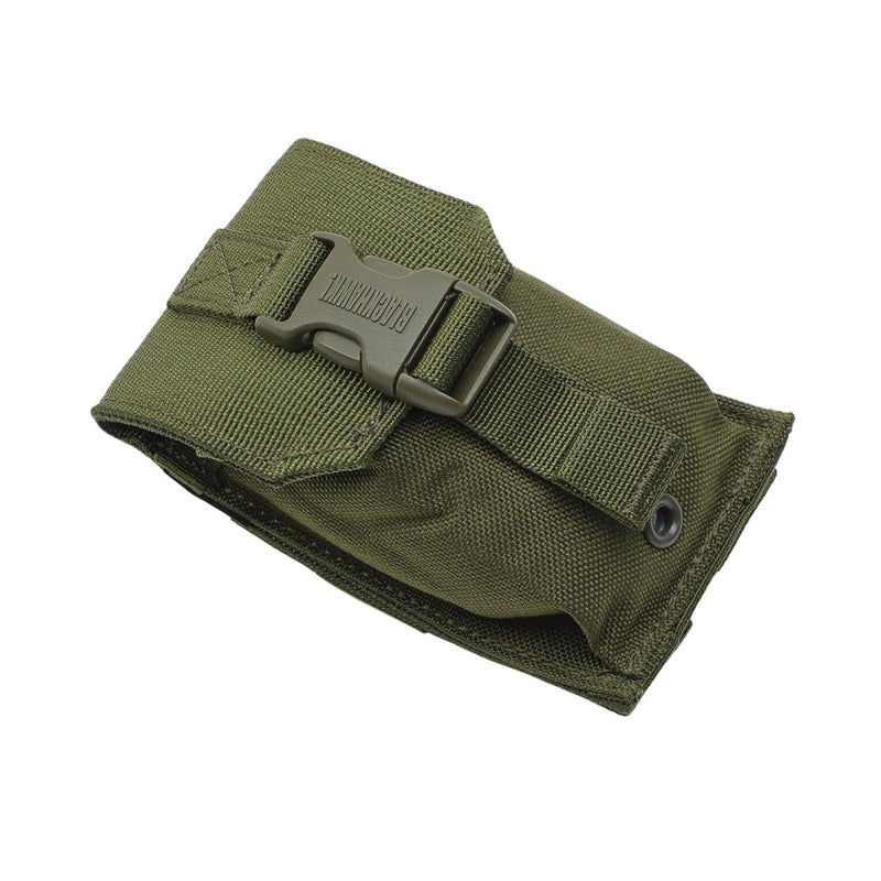 Pochette de boussole militaire britannique originale pour équipement tactique Molle, stroboscope, olive