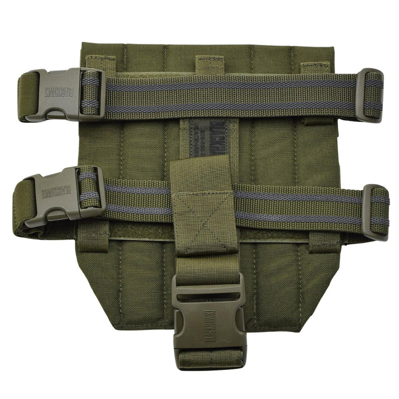 Pochette plate-forme de jambe tombante militaire britannique d'origine compatible MOLLE armée Olive