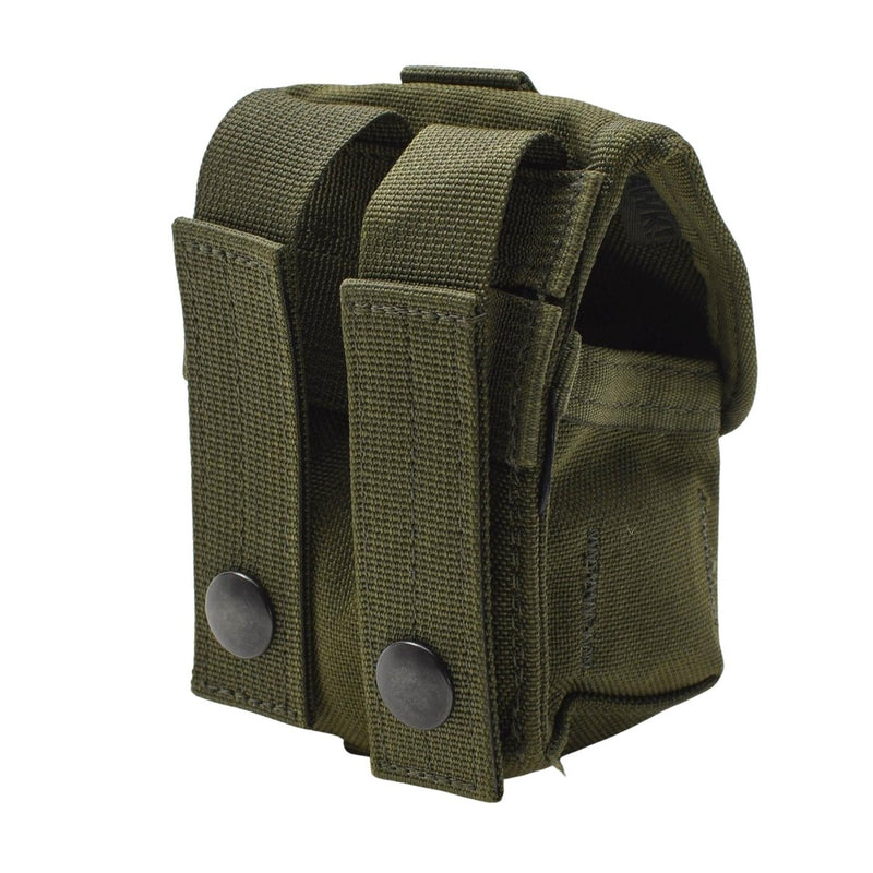 Pochette à grenade unique militaire britannique originale Molle sac tactique de campagne Olive