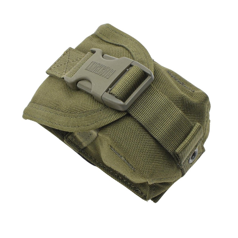 Pochette à grenade unique militaire britannique originale Molle sac tactique de campagne Olive