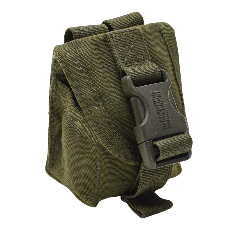 Pochette à grenade unique militaire britannique originale Molle sac tactique de campagne Olive