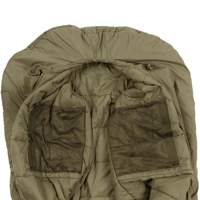 Sac de couchage militaire britannique original, sac de compression, confort -15°C, olive