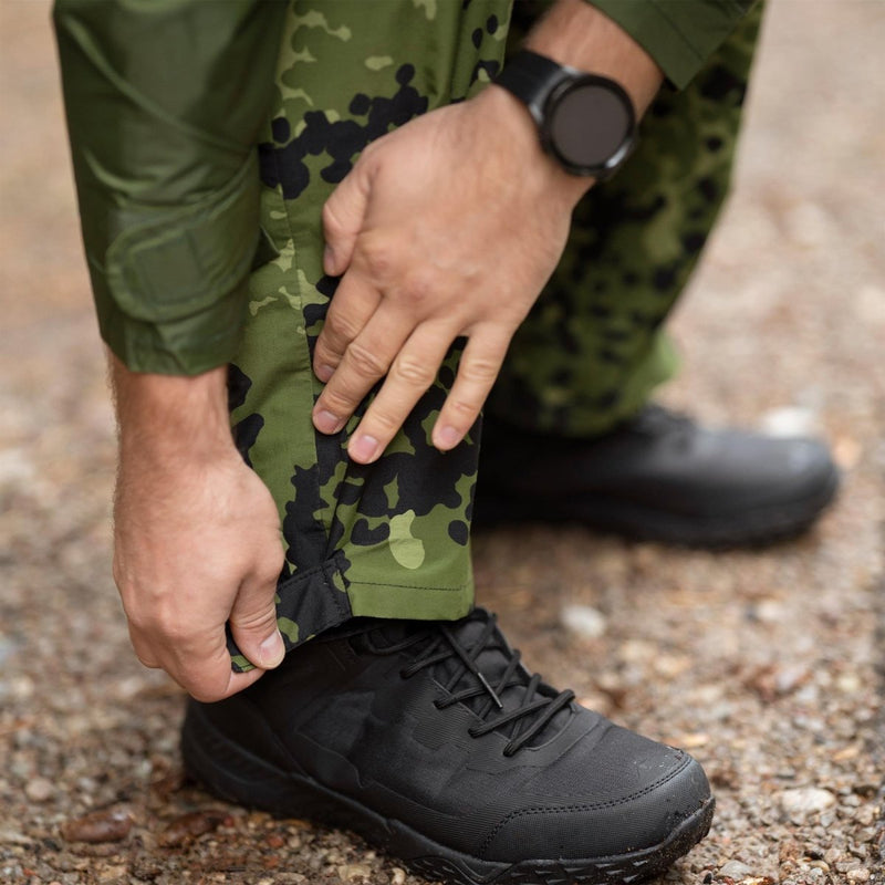 Pantalon de pluie de camouflage militaire danois d'origine M84, pantalon de combat imperméable