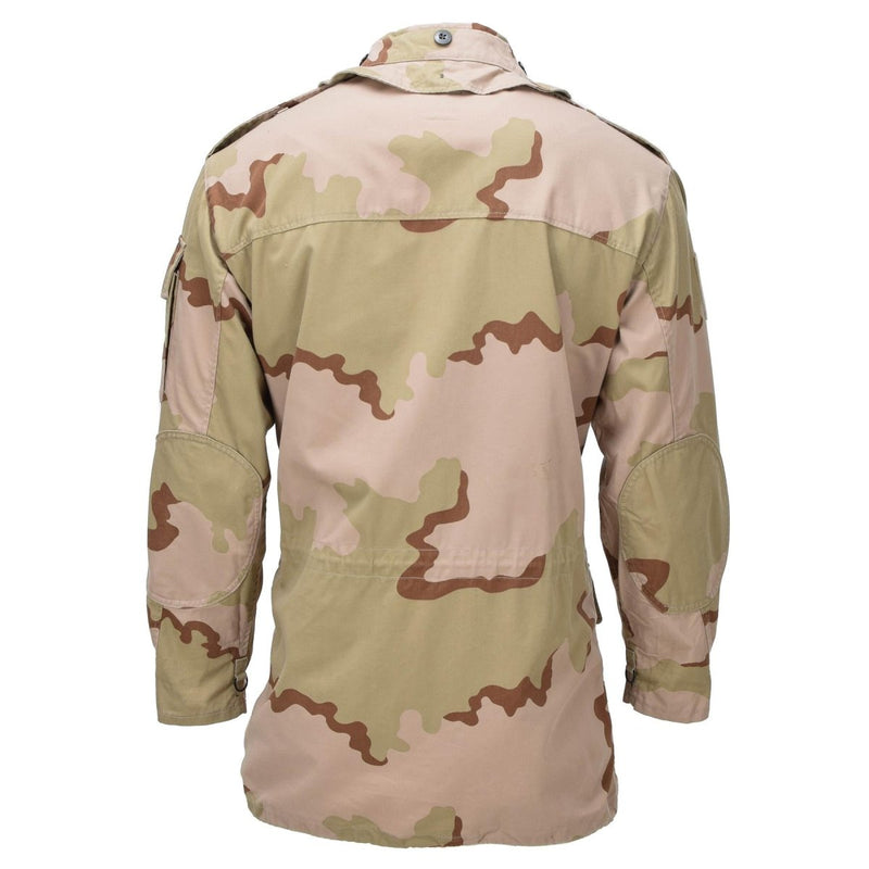 Manteau de campagne militaire néerlandais d'origine, poignets réglables, ourlet, camouflage désert