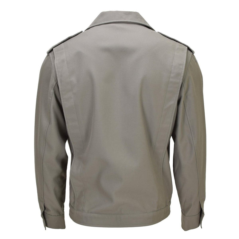 Veste classique militaire française originale plissée à ourlet élastiqué Gris