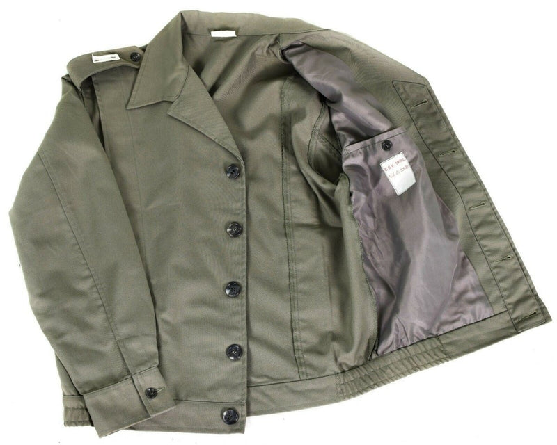 Veste classique militaire française originale plissée à ourlet élastiqué Gris