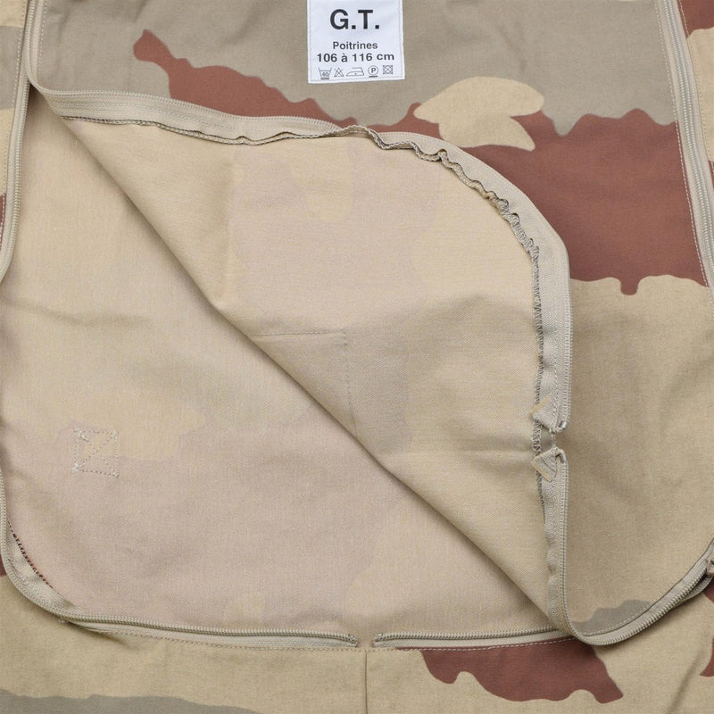 Gilet tactique militaire français d'origine sans plaques balistiques camouflage désert