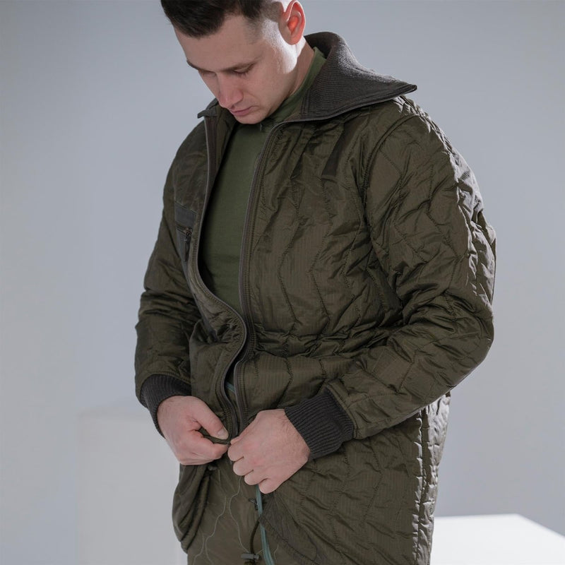 Veste de campagne parka d'origine de l'armée allemande avec doublure en matelassé, édition militaire d'hiver, NEUF