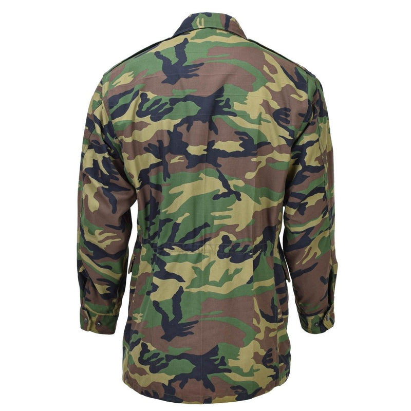 Parka militaire sud-coréenne originale M90 ​​camouflage boisé réglable pour combat sur le terrain