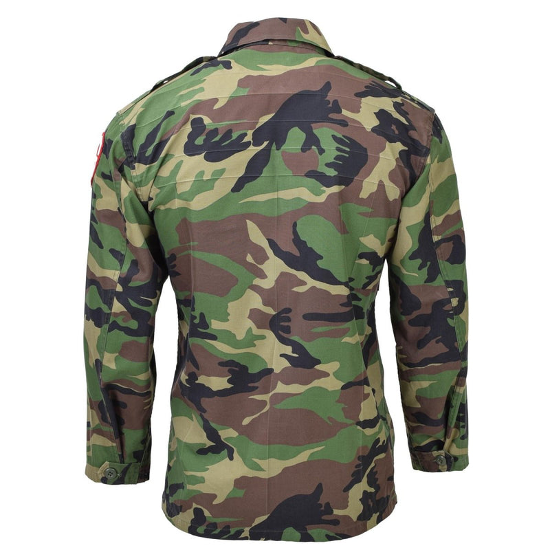 Chemises tactiques militaires sud-coréennes originales M90 Woodland Camo Combat Field