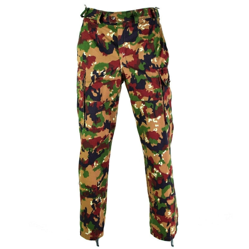 Pantalon de combat original de l'armée suisse M83 Alpenflage Camo field trousers NEUF