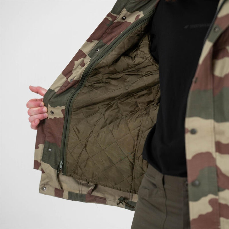 Parka camouflage militaire turque originale en ripstop durable avec doublure amovible tactique