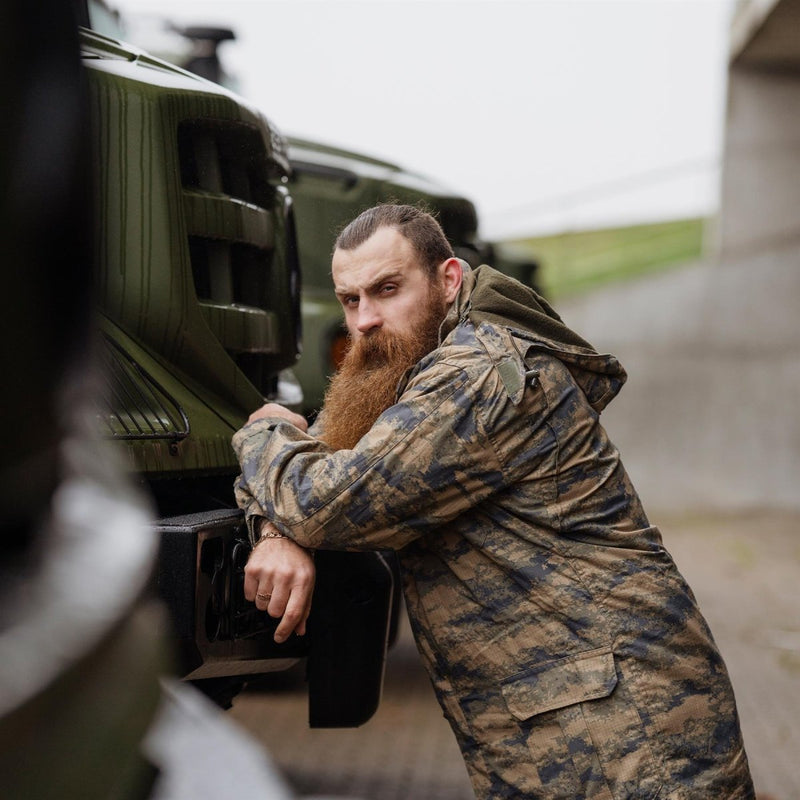 Parc de camouflage numérique militaire turc d'origine avec doublure tactique ripstop durable