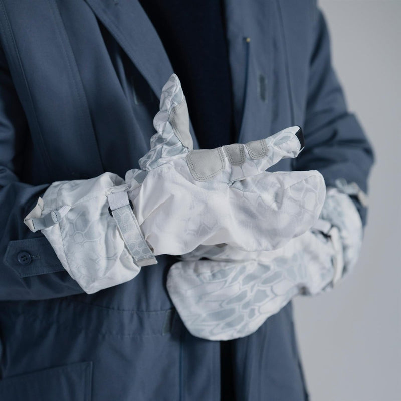 Mitaines d'origine de l'armée américaine, gants d'hiver chauds à camouflage blanc, prêts pour écran tactile, NEUF