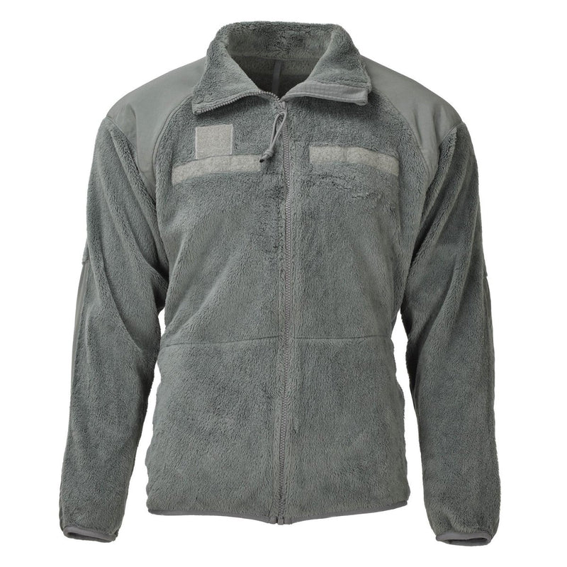 Veste polaire tactique originale de l'armée américaine pour eau froide, épaules renforcées, olive