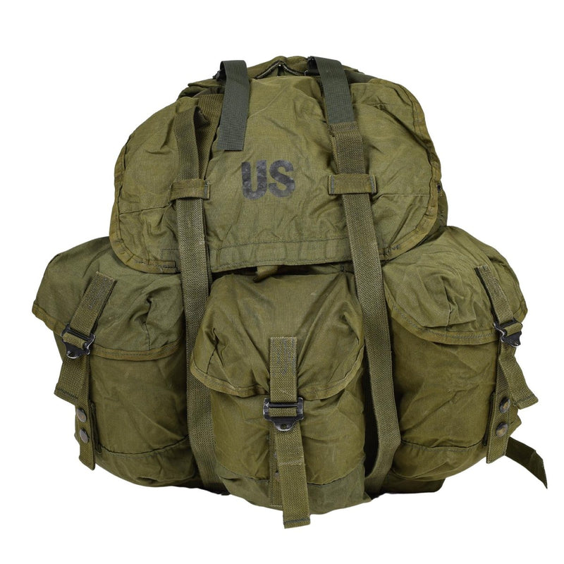 Sac à dos tactique militaire américain original de 50 l avec 3 poches extérieures pour équipement, couleur olive